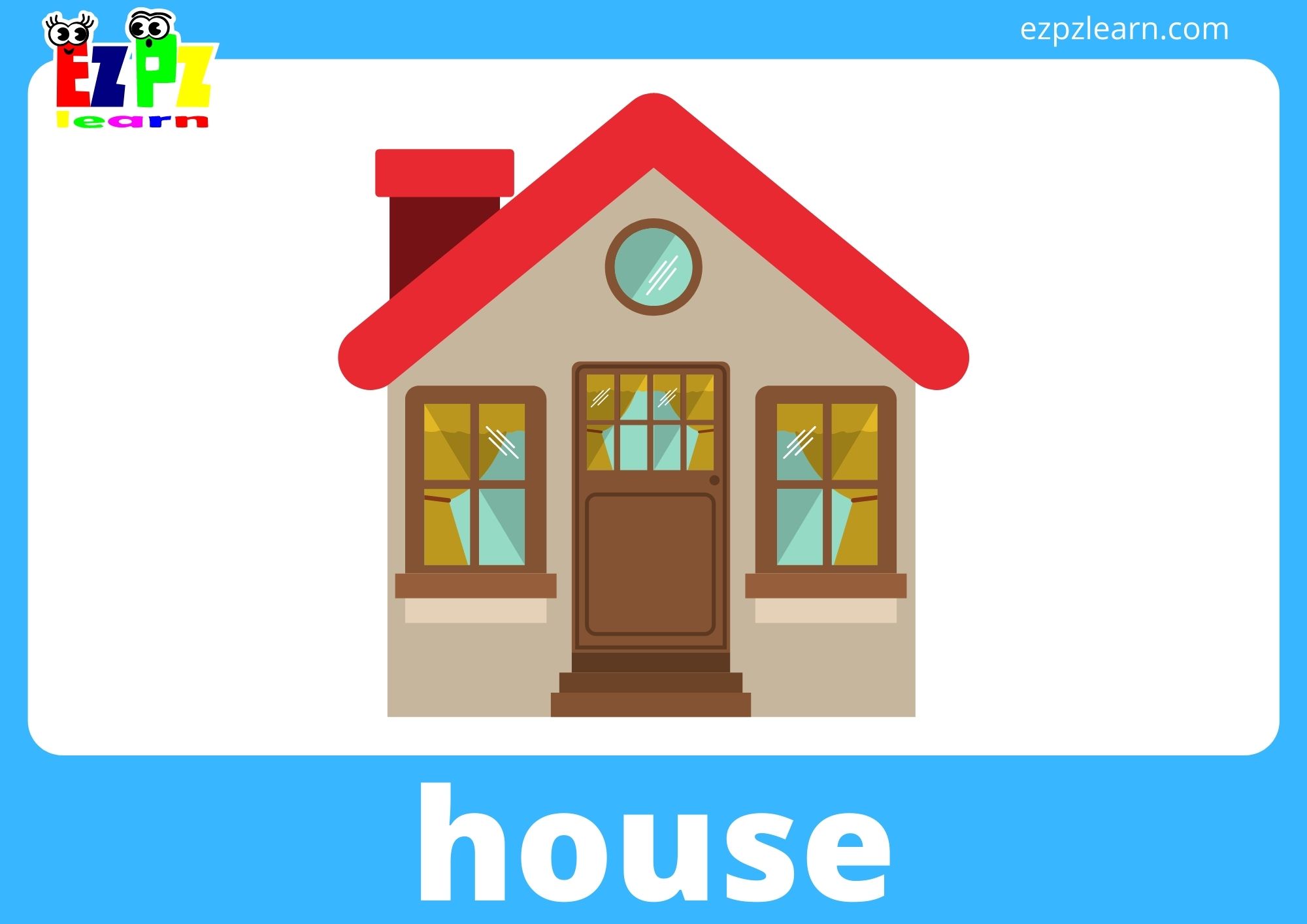 House Room Flashcards With Words View Online or Free PDF Download